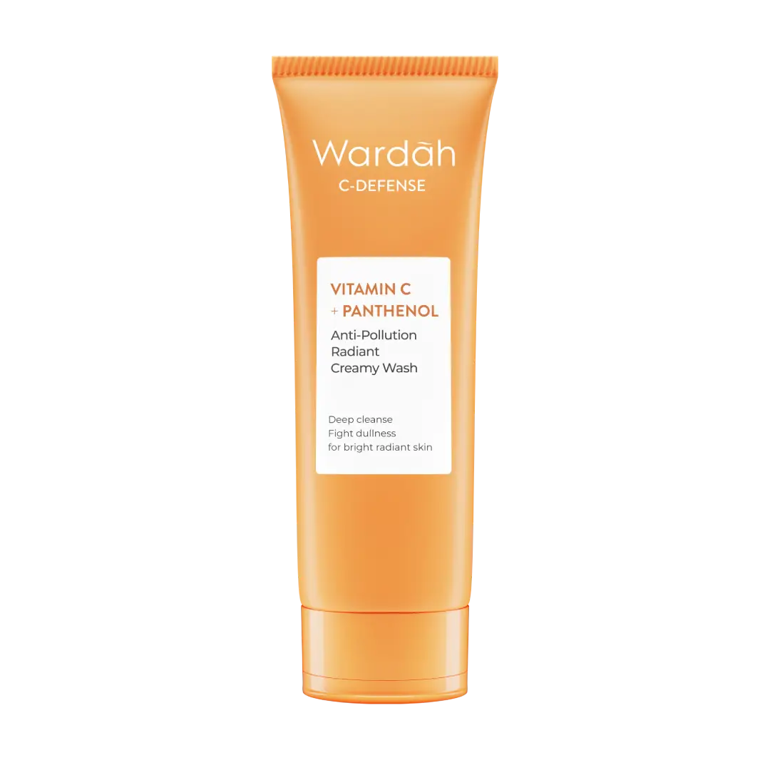 Wardah C-defense Vitamin C + Panthenol Anti-Pollution Radiant Creamy Wash